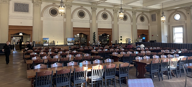 Dining facility at Holy Cross University